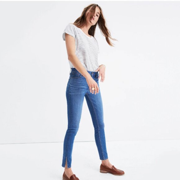 Madewell 9" High-Rise Skinny Jeans - Bonita Wash Side-Slit, Slim Fit, Size 27 - Picture 3 of 8